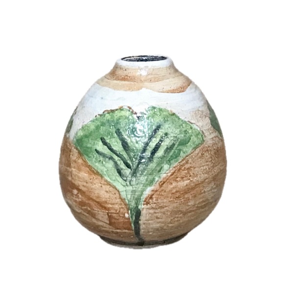Other - Mini Botanical Bud Vase Hand Painted Art Pottery Goblin Core Boho Nature